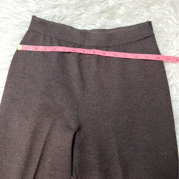 St. John Collection By Marie Gray Size 2 Chocolate Knit Trousers Women’s Size 2 - Picture 7 of 8